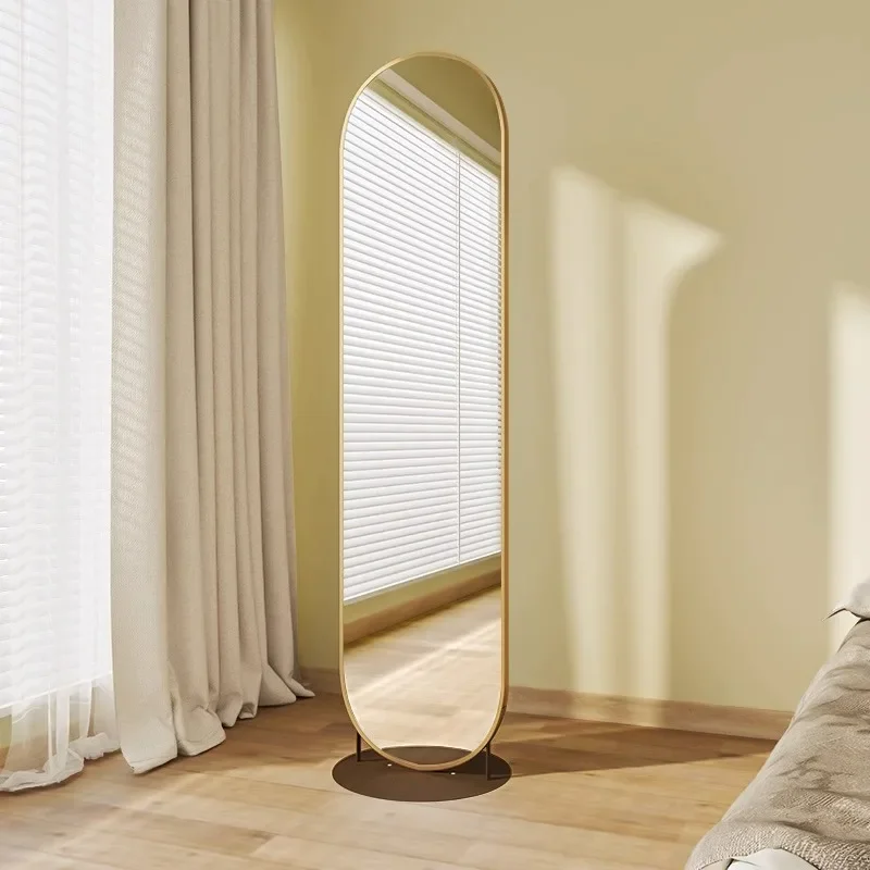 Modern simple French screen partition living room bedroom folding mobile blocking decorative mirror entrance metal folding scree