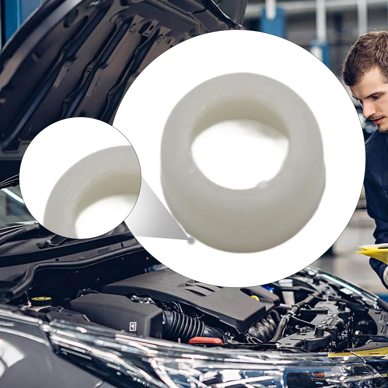 

Gear Shifter Knob Bushing 039817462A Durable Rubber Auto Part for Mazda 6 Speed Transmission Replacement