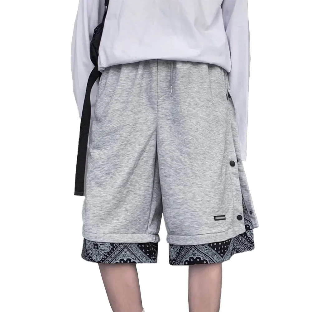 

Men Fashion Printed Casuals Sports Basketball Shorts Baggy Punk Streetwear Males Thin Pants Men's Clothing