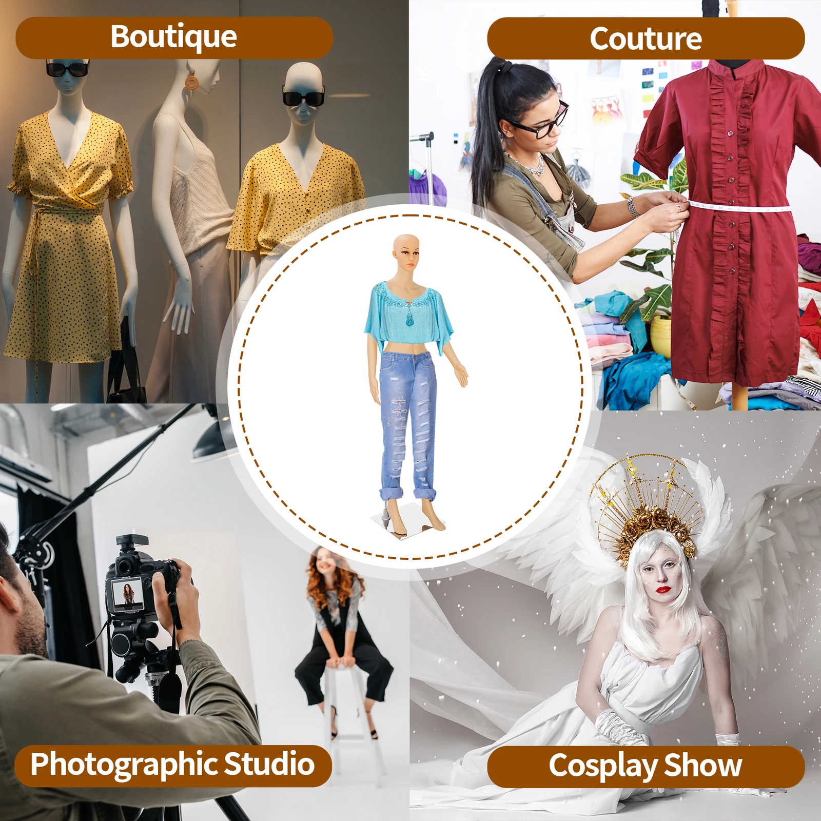 Manekin damski, pełnowymiarowy – Dress Form Mannequin recenzja i cena