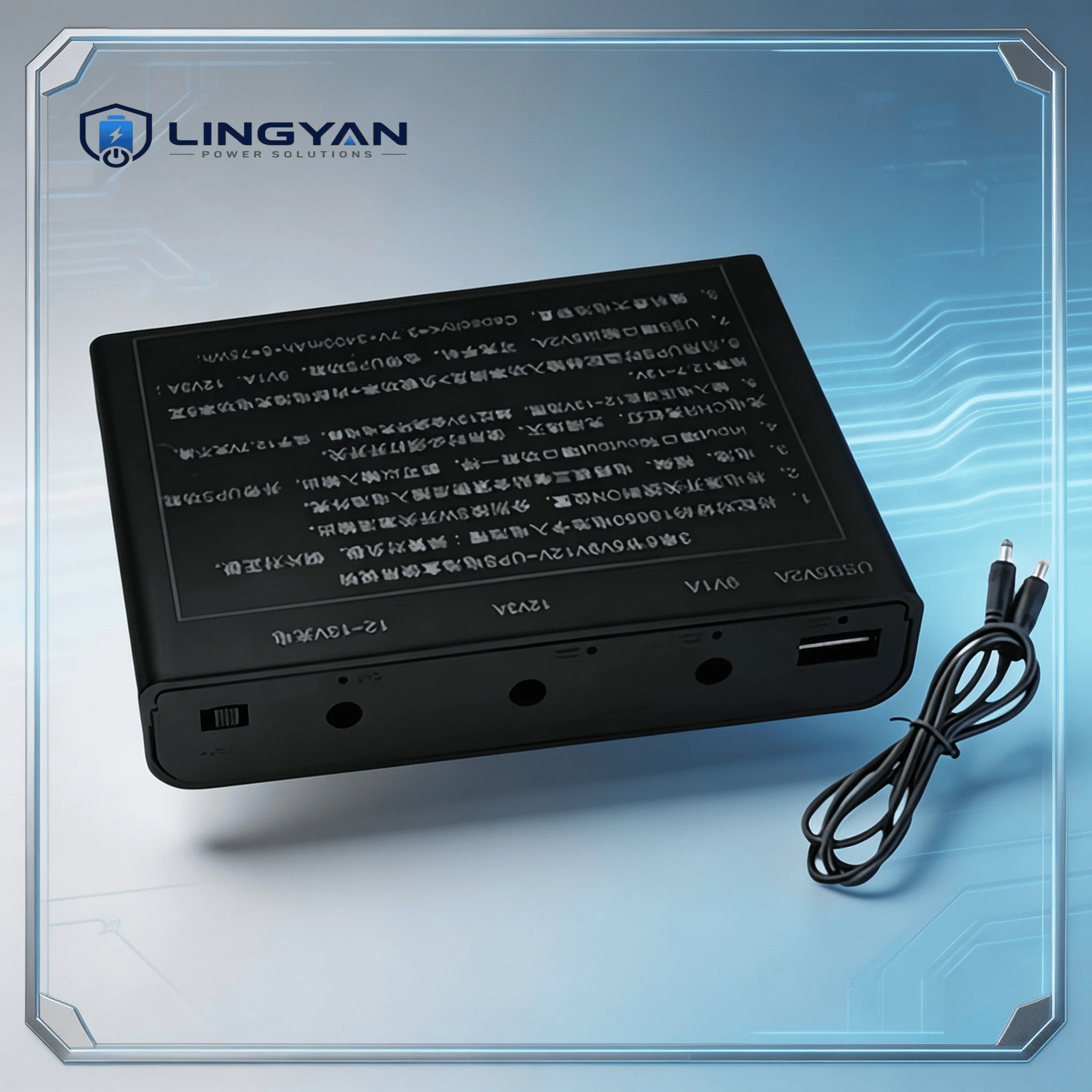 CCTV Camera UPS Box 5V 9V 12V DC Backup Unit Removable Battery Module Continuous Supply for Router ONT WiFi Surveillance Gear