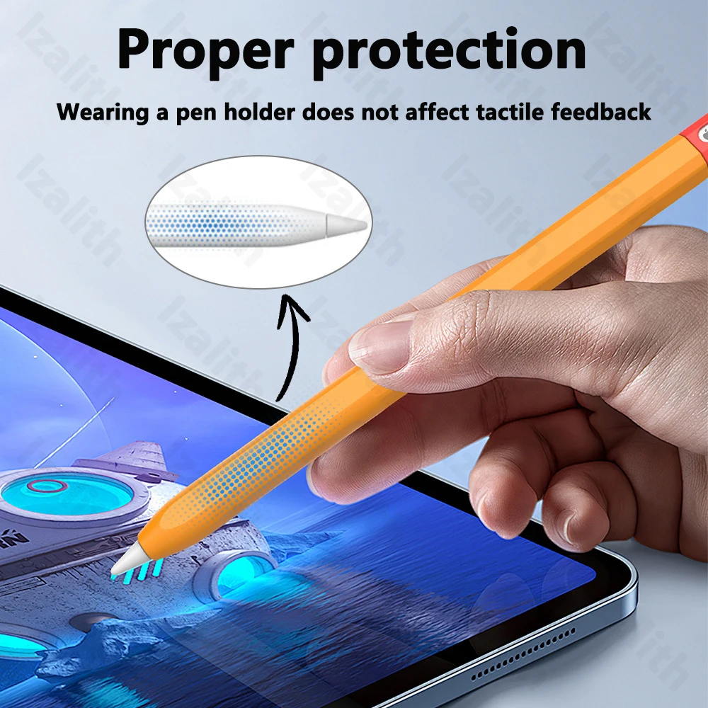 Piórnik do Apple Pencil Pro Dopasowany kolorystycznie miękki silikonowy ultracienki pokrowiec ochronny na iPada Pencil Pro — zdjęcie 3