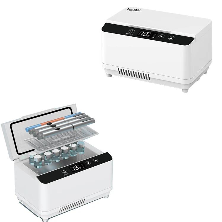 12 فولت التيار المتناوب/تيار مستمر USB الأنسولين ثلاجة صغيرة صندوق تبريد السيارة قابلة للشحن صندوق تبريد الأنسولين