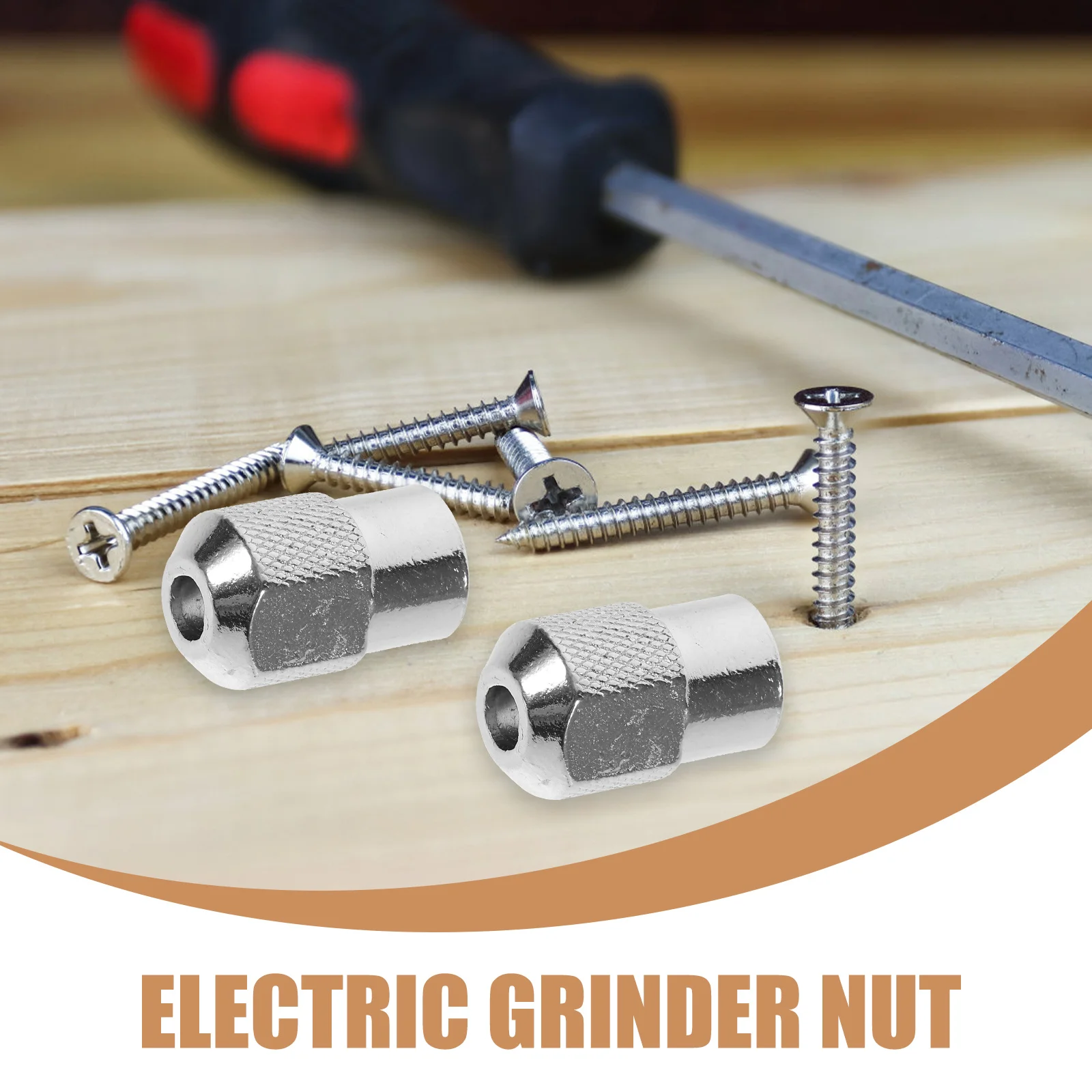 

5pcs M8X0.75 Electric Grinder Nut Zinc Alloy Chuck Nuts For Electric Wrench Durable Metal Fastening Nuts Replacements Grinding