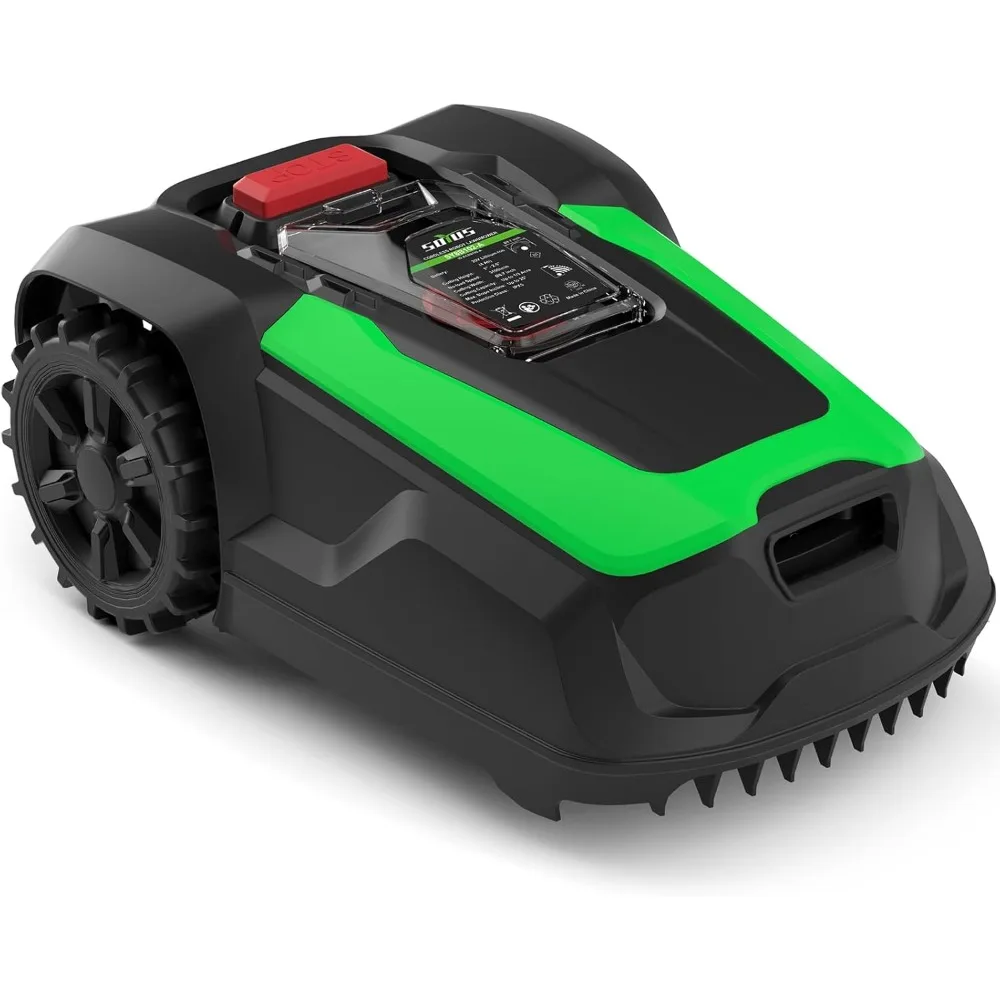 Automatic Robot Mower APP Controlled with Schedule, Self-Charging, Bluetooth/Wi-Fi Connected Robotic Lawn Mowers, Covers