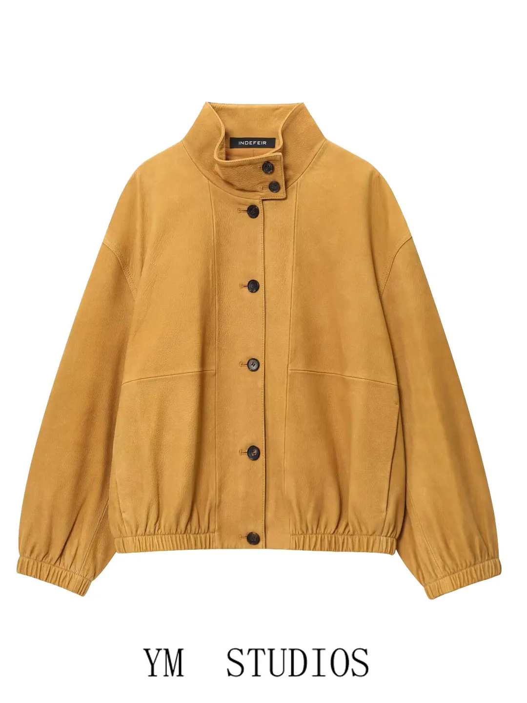 Chaqueta holgada de cuero para motocicleta para mujer, abrigo de piloto con un solo botón y cuello levantado, informal, de fibra de poliéster, largo, Sve ort...