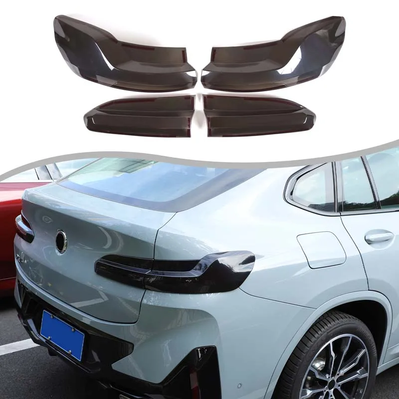 For BMW X4 2019 2020 2021 2022 2023 2024 ABS Car Accessories Outer Taillight Shell Rear Signal Parking Lights Cover