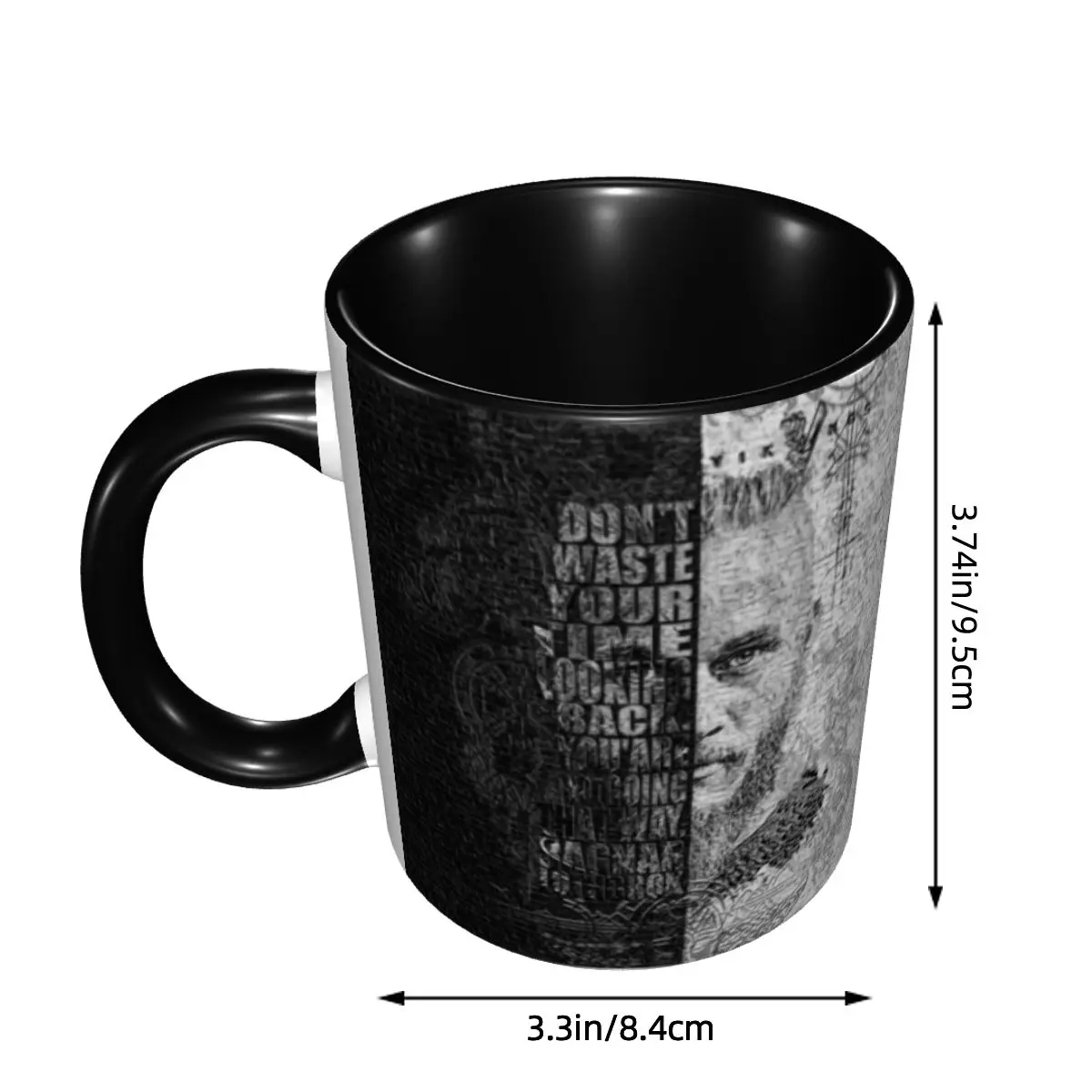 Viking Quotes By Ragnar Lothbrok Mug Personalized Norse Valhalla Warrior Ceramic Coffee Mug Cup Creative Gift