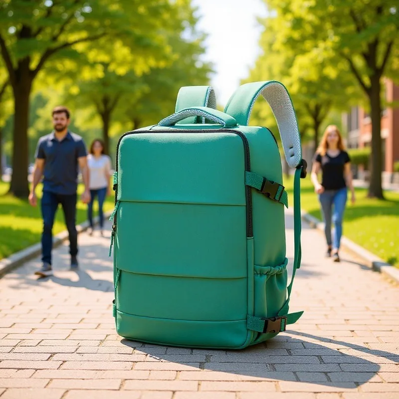 

1pcs Large Capacity Travel Backpack - Lightweight Multi-Functional Luggage Bag for Business Trip & Laptop Storage