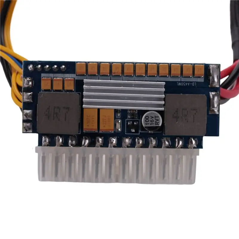 Leading-450W 24Pin 12V DC Input Peak 450W Output Realan Mini ITX Pico PSU DC ATX PC Switch DC-DC ATX Power Supply For Computer