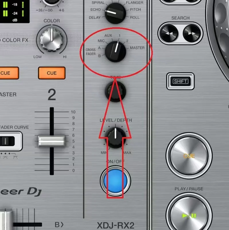 5 Stück 16,5 x 22 mm für Pioneer DJM Mischstation Einstellknopfkappe D-Achse 0 ° Auswahlknopfkappe für die Effekteinstellung der Mischstation – Detail 7