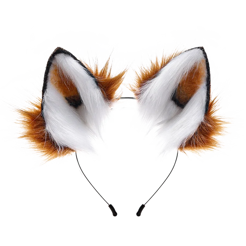 Halloween Félfogadás Foxi Farok Foxi ears állítsa Vmint aranyos Cipőnyelv Kesztyű cosplay Animáció Tájolás Jellem handmade Plüss Kellékek