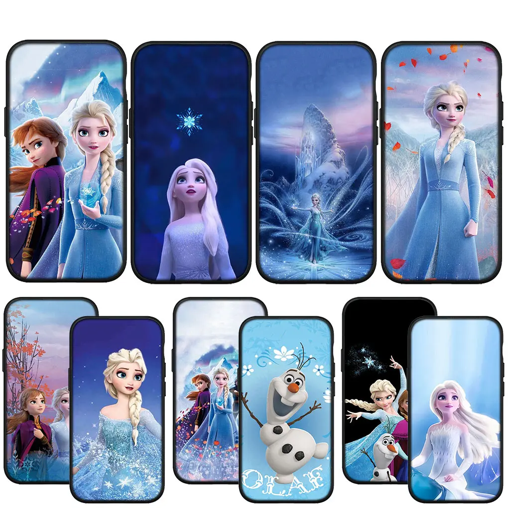 Frozen Elsa Anna Olaf Soft Phone Cover for Apple iPhone 16 15 14 13 12 11 Pro Max 6 6S Plus + SE 16+ 14+ Silicone Case