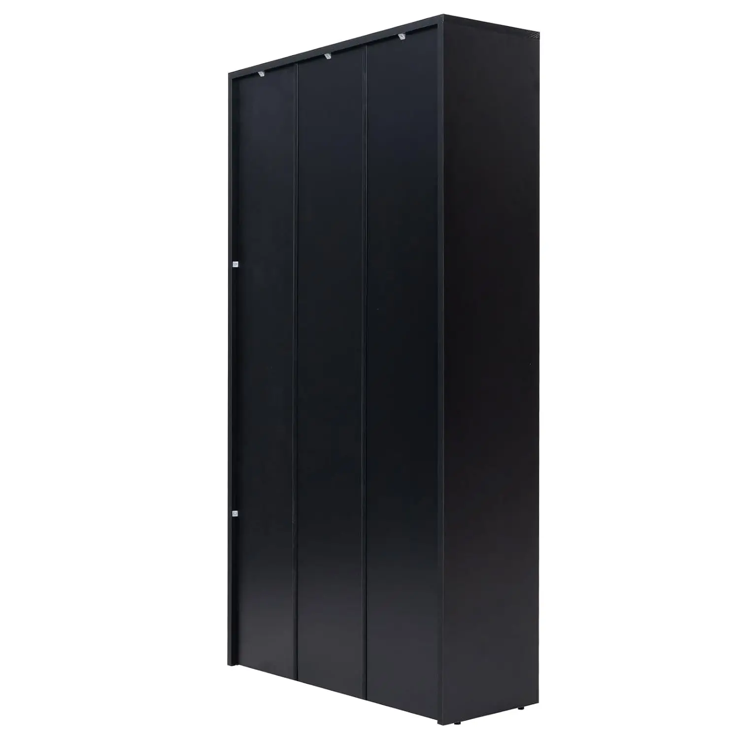 5 Shelf Black Bookcase 60 inch Tall Wood Bookshelf for Bedroom, Customized