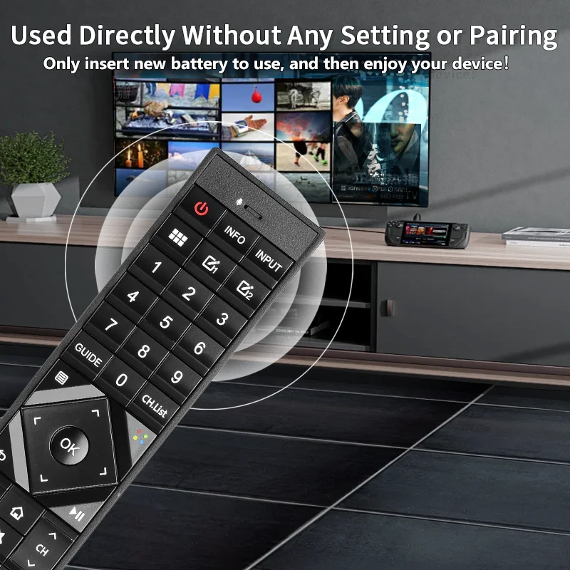 ERF3C70V For Hisense Remote Control Compatible With Hisense Smart TV H55O8BUK H5508BUK Replacement Controller With Netflix YouTu
