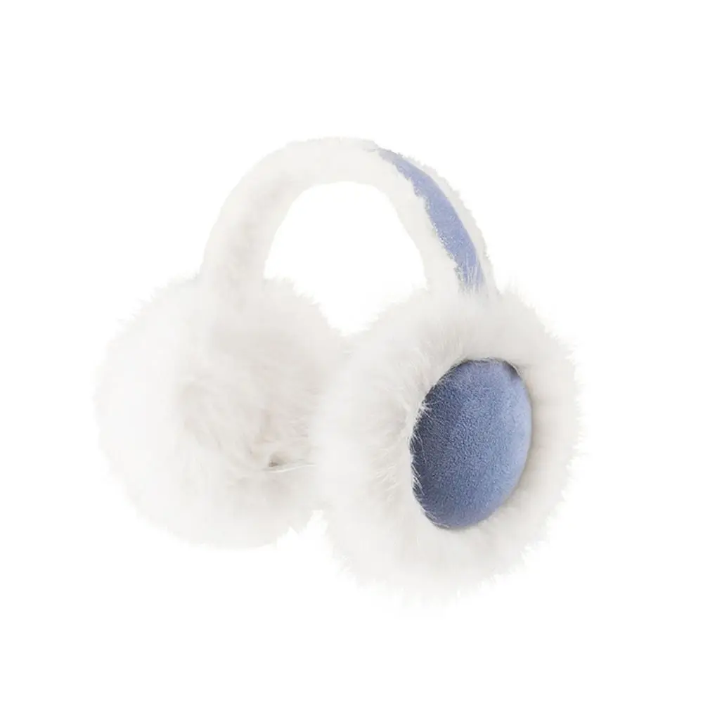 Kawaii Solid Color Plush Earmuffs Thicken Keep Warm Winter Earflap Cold Proof Windproof Cartoon Ear Cover Outdoor