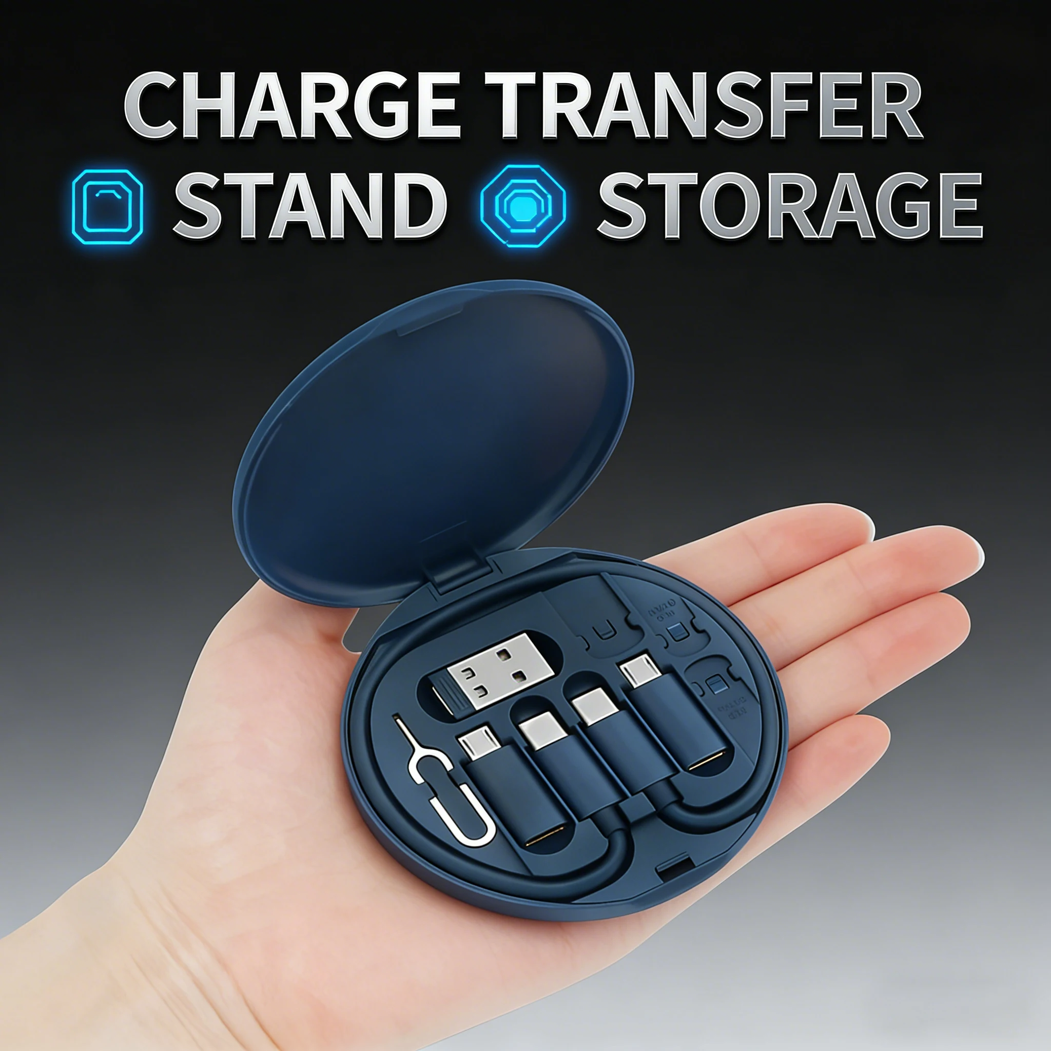 Multi USB Type C to C 60W Charging Adapter Cable Kit USB C to Lighting Conversion Set USB A & Type C to Micro/Type C/Lighting