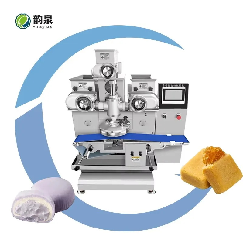 Commercial Automatic Multifunctional Stuffed Cake & Cookie Encrusting Dough Sheeter Production Line For Candy/Flour/Vegetables