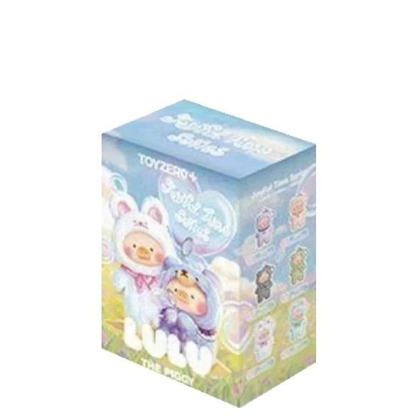 حقيقية Miniso لولو خنزير بهيجة الوقت سلسلة الفينيل أفخم صندوق أعمى المفاتيح مثيرة للاهتمام دمية عمل صغيرة لسلسلة المفاتيح والهدايا