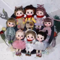 Ob11 Doll, Spot Original Movable Eye Baby Head Bjd Tide Play Gift Whole Baby Set 12 Points KXDoll
