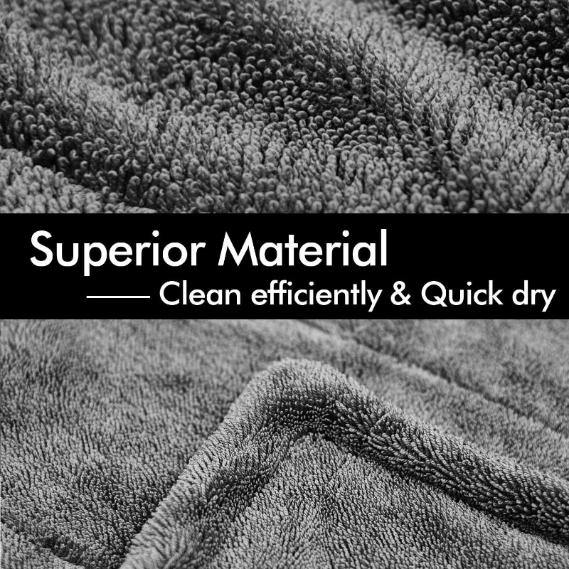 40x60 40x100cm Microfiber Car Wash Towels Double Drying Microfibre Care Detailing Auto Cleaning Polishing Super Absorbent Cloth