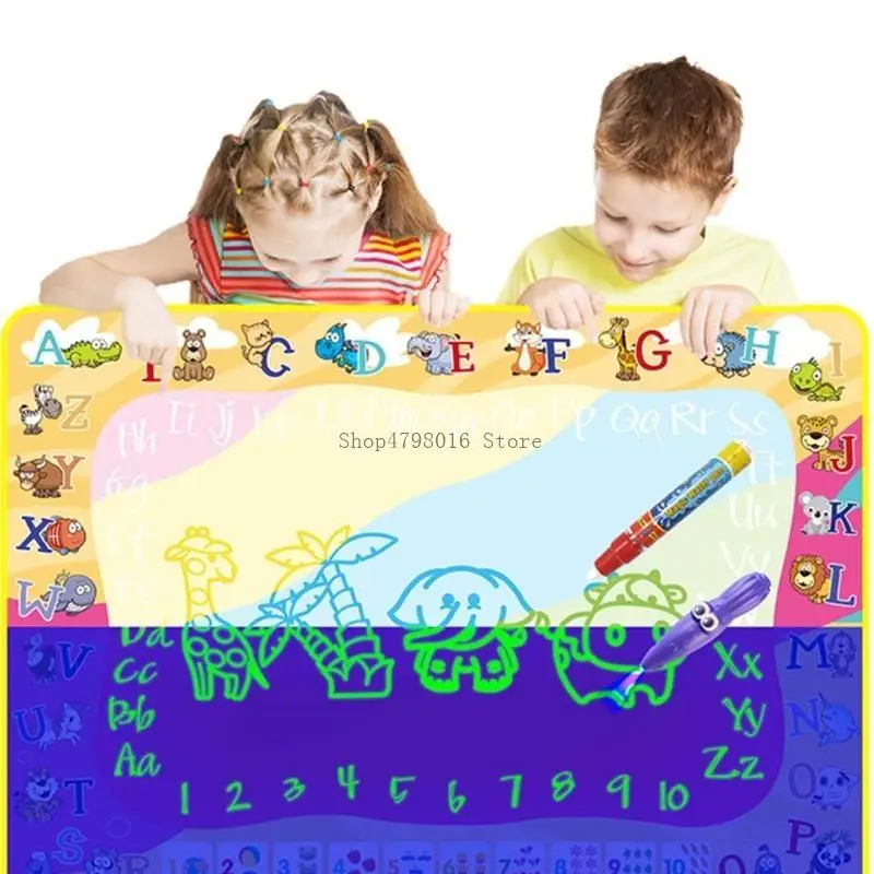 Water-Drawing Mat Aqua Doodle-Mat Painting Educational Toy Kids Girls Gift