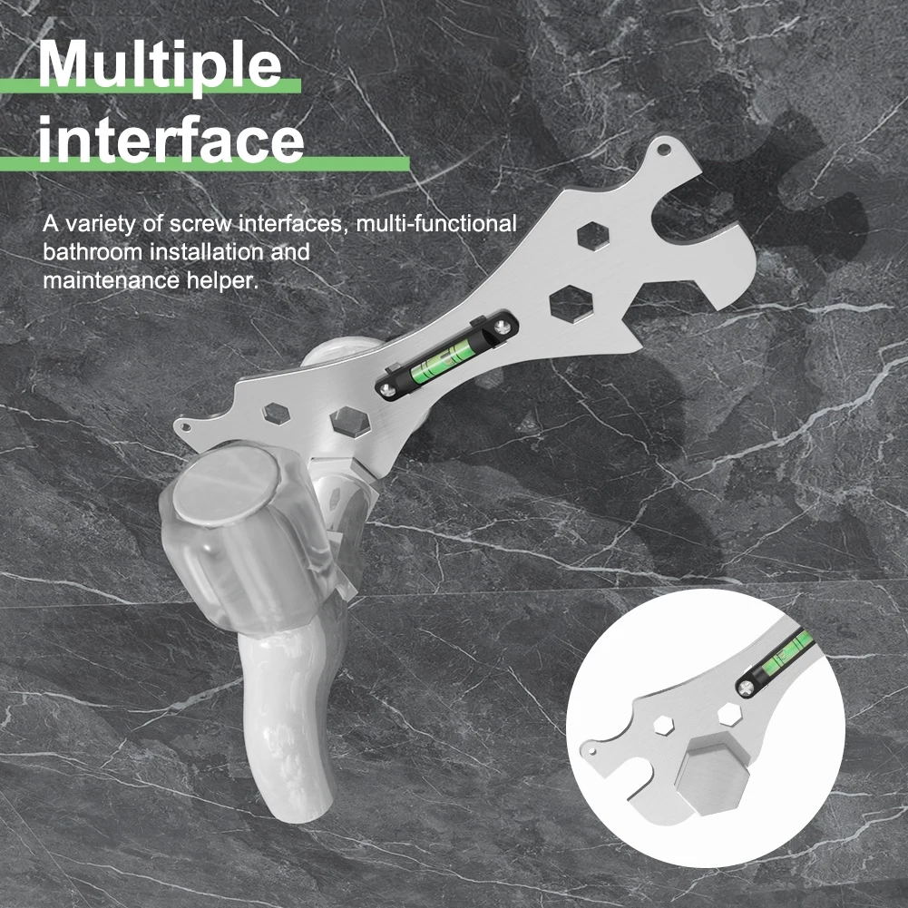 Special Wrench Bend Angle Leveling Wrench Shower Faucet Universal Repair Wrench Bathroom Installation and Maintenance Tool