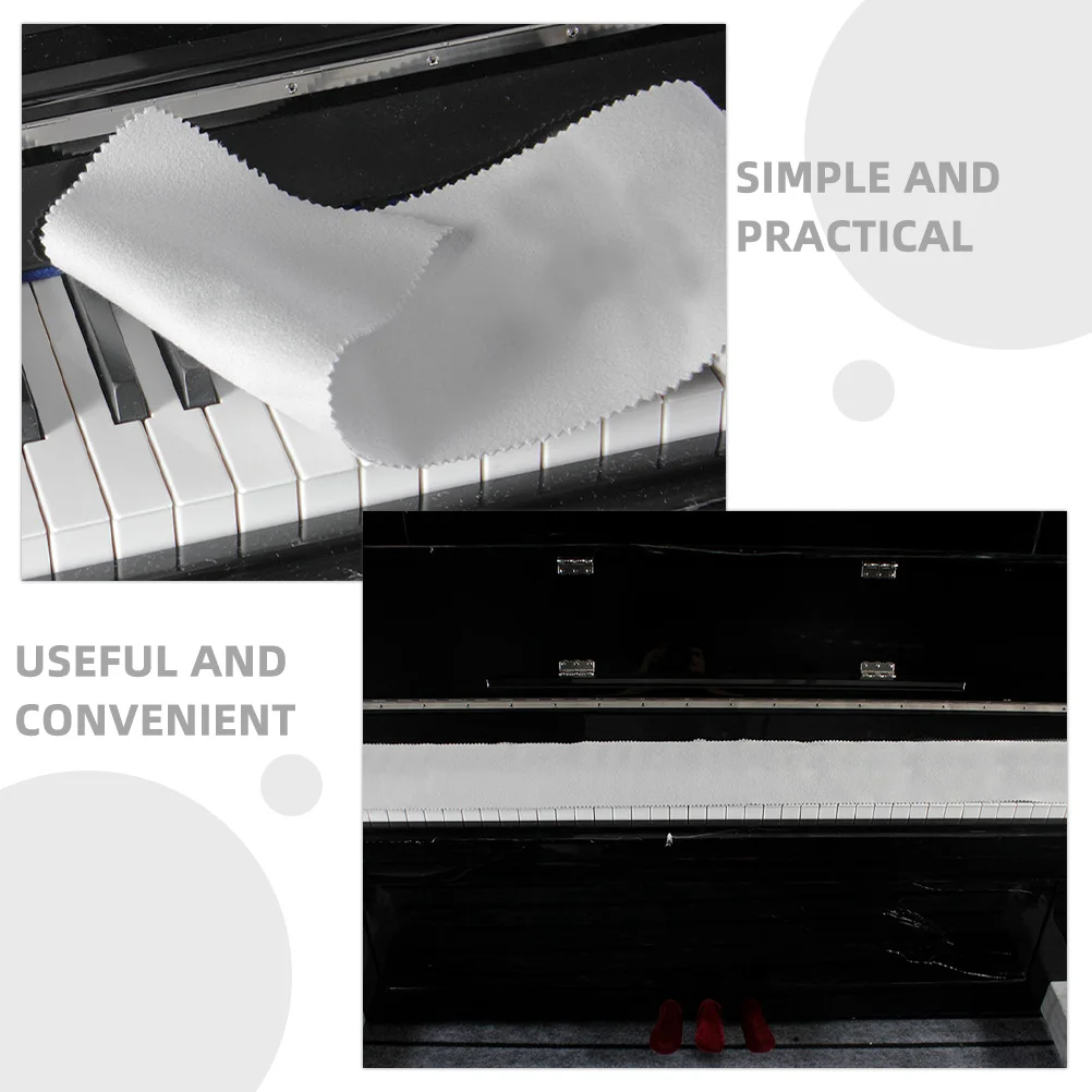 

2Pcs Piano Keyboard Protector Cover for Electric -Keys Waterproof Dustproof Anti-Scratch Reusable Fabric Keyboard Cover