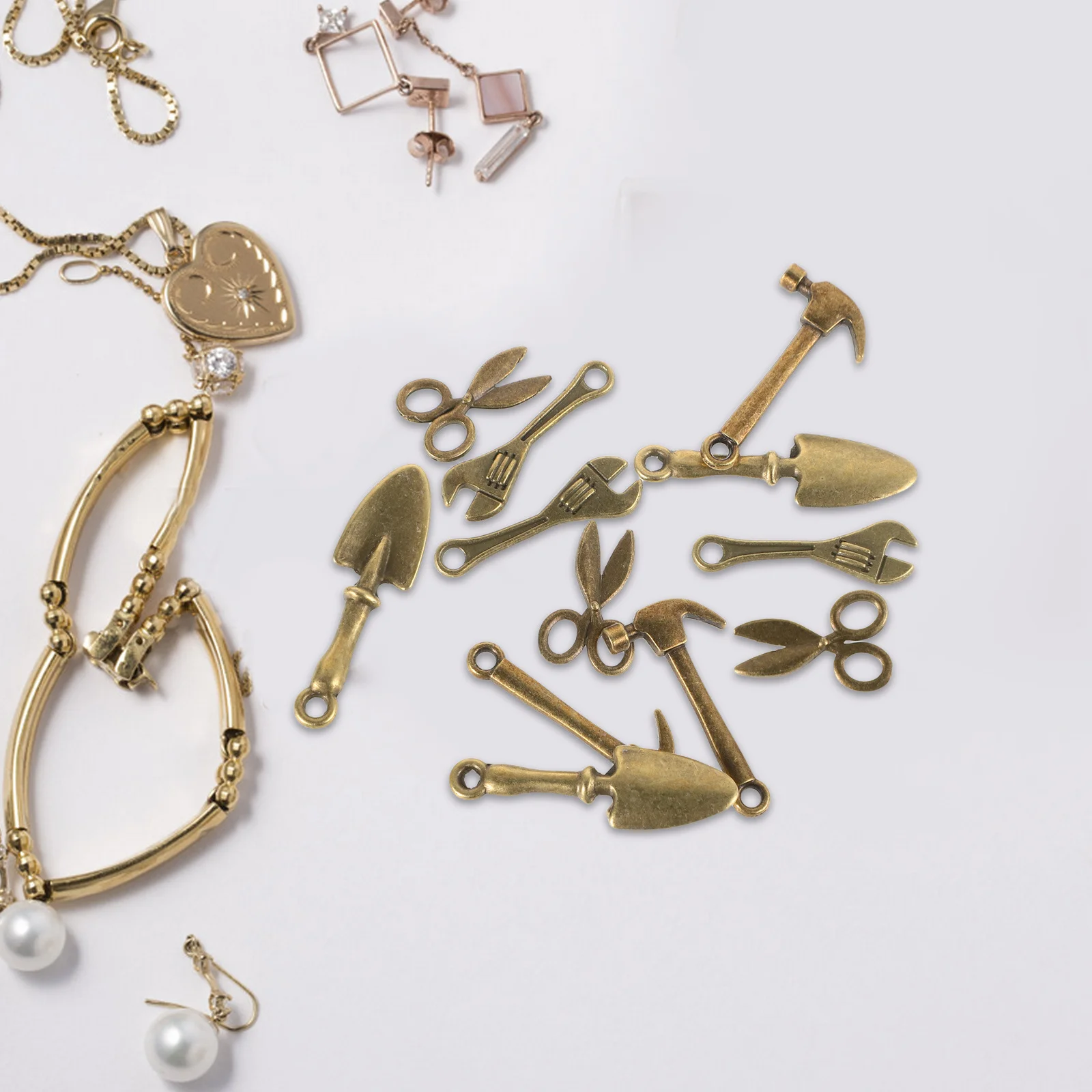 

12pcs Diy Accessories Materials Tool Pendants Charms For Jewelry Making Bracelet Earring Craft Supplies Party Decorative Charms