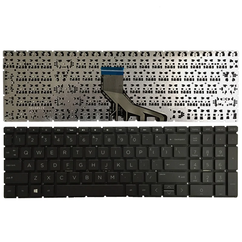 Laptop US Backlit/no Backlit keyboard For HP Pavilion 15-da0020nr 15-da0020nr 15-da0030nr 15-da0031nr 15-da0032nr 15-da0034nr