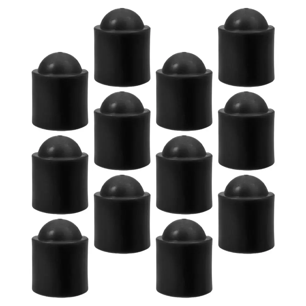 

12Pcs Billiard Cues End Protectors Shockproof Rubber Covers Replaceable Pool Cue Tips Protection Lightweight Anti-Age