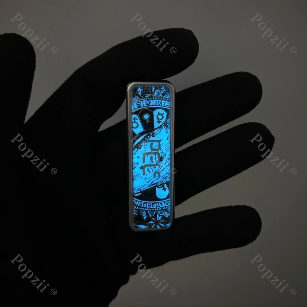 Pel EDC Tita الفولاذ المقاوم للصدأ طلاء مضيء المغناطيس الميكانيكي تململ المنزلق الألعاب الحسية طرق متعددة للعب ألعاب التململ #5