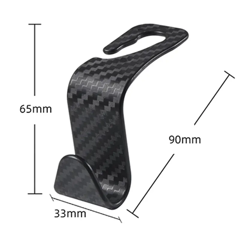 Car Seat Back Hooks Trunk Organizer Vehicle Headrest Hanger Clips Durable Truck Handbag Storage Hanger Car Accessries 1/2/4Pcs - 6