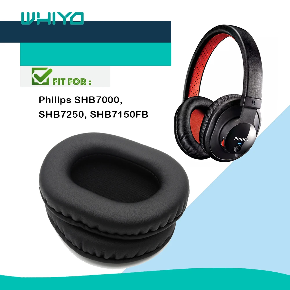 

Whiyo 1 пара сменных амбушюров для Philips SHB7000 SHB7250 SHB7150FB чехлы для наушников подушки для наушников