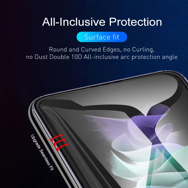 Funda protectora de hidrogel para Samsung, Protector de pantalla para Galaxy Z Flip4 5g Z Flip 3 4, película protectora no de vidrio, 2 uds.