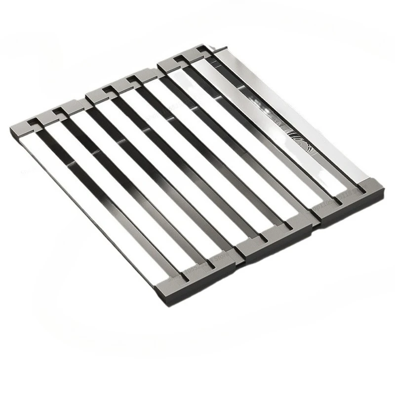 For 304 Stainless Steel Kitchen Sink, Drain Rack, Foldable