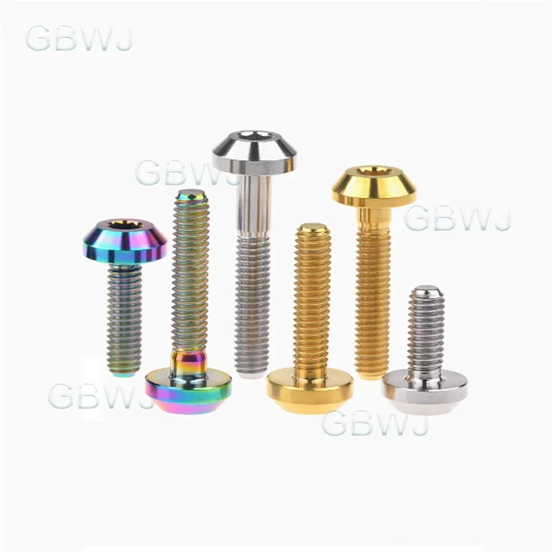 Titanium Alloy Umbrella Head Screw M6 X 20 Mm Motorcycle Brake Disc Screws Hexagonal Umbrella Head Screw