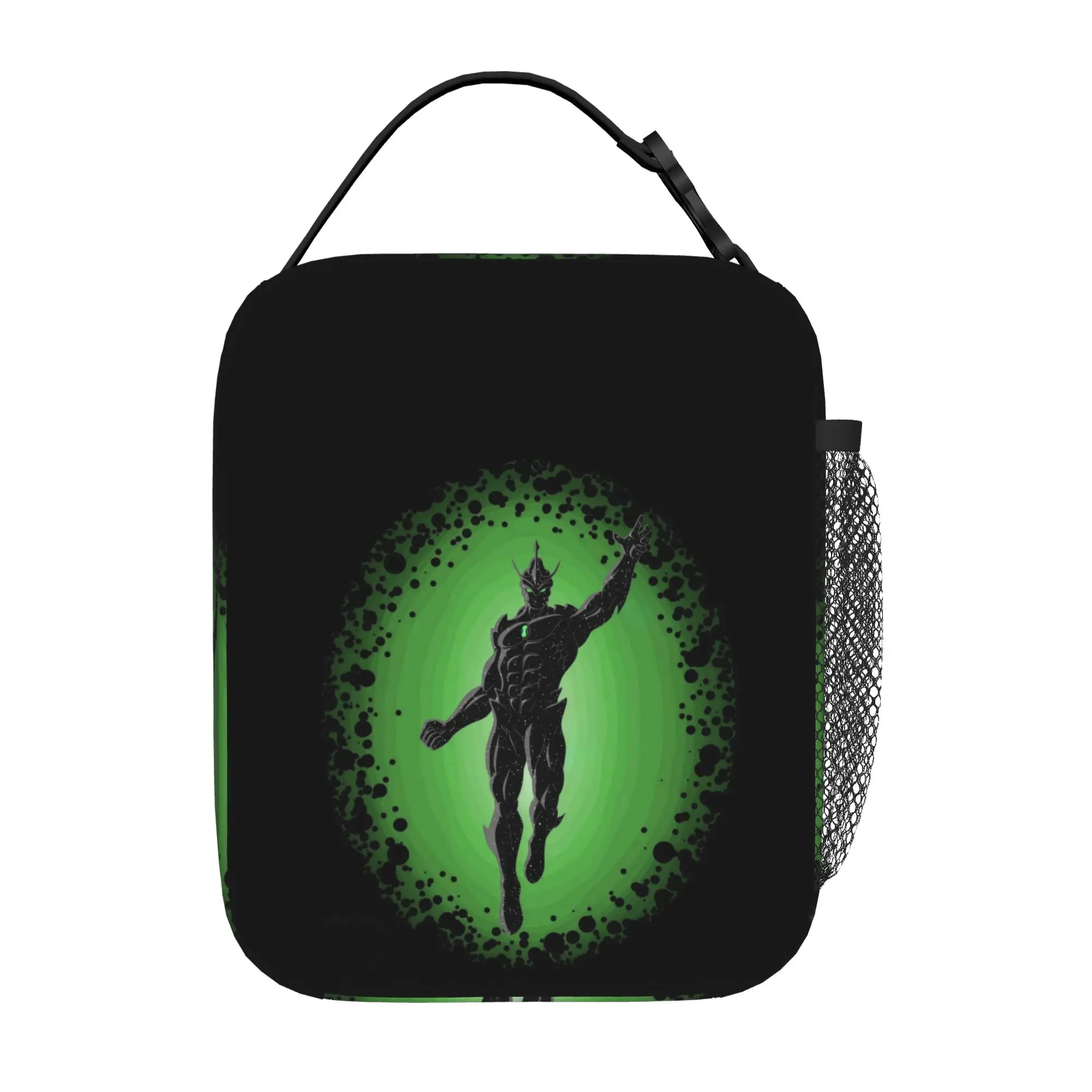 Back to school season Ben 10 Lunch Box Bag Ben10 Silhouette Green Art Kawaii Super Quality Personalised Food Storage Lunch Bag