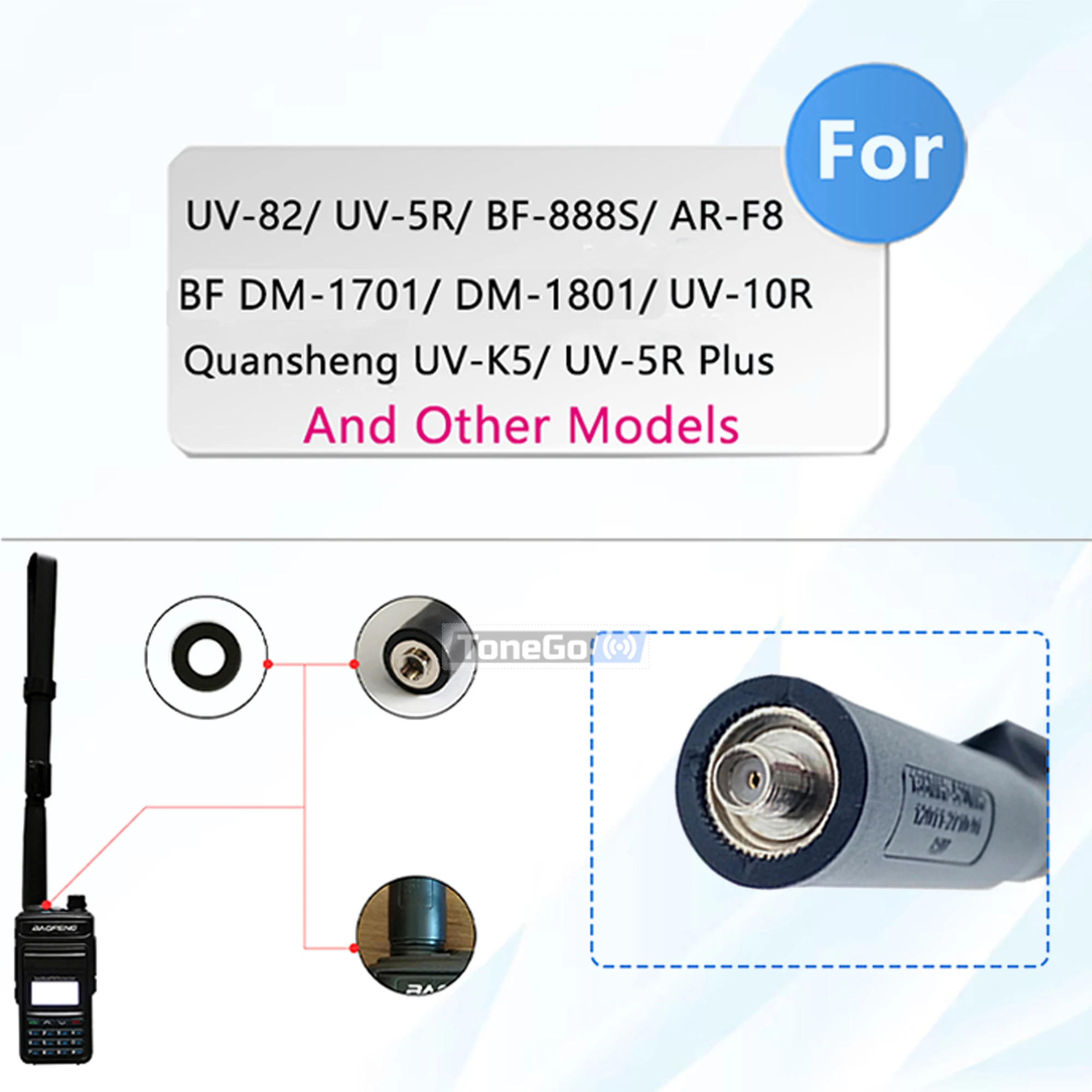 CS هوائي تكتيكي SMA-أنثى ثنائي النطاق VHF UHF 144/430Mhz قابل للطي لراديو Baofeng DM-32 UV-32 DM-1701 QuanSheng UV-K6 TK118