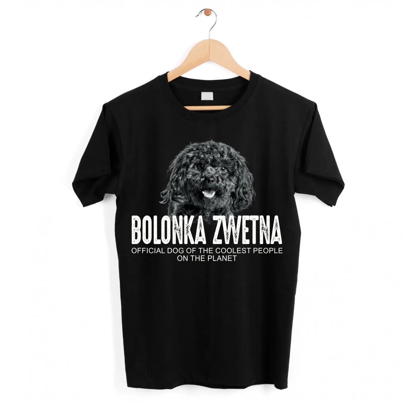 Футболка Bolonka Zwetna Hund, официальная, с крутым собачьим принтом, забавная, с русским мотивом, винтажная, универсальная, мужская, удобная.