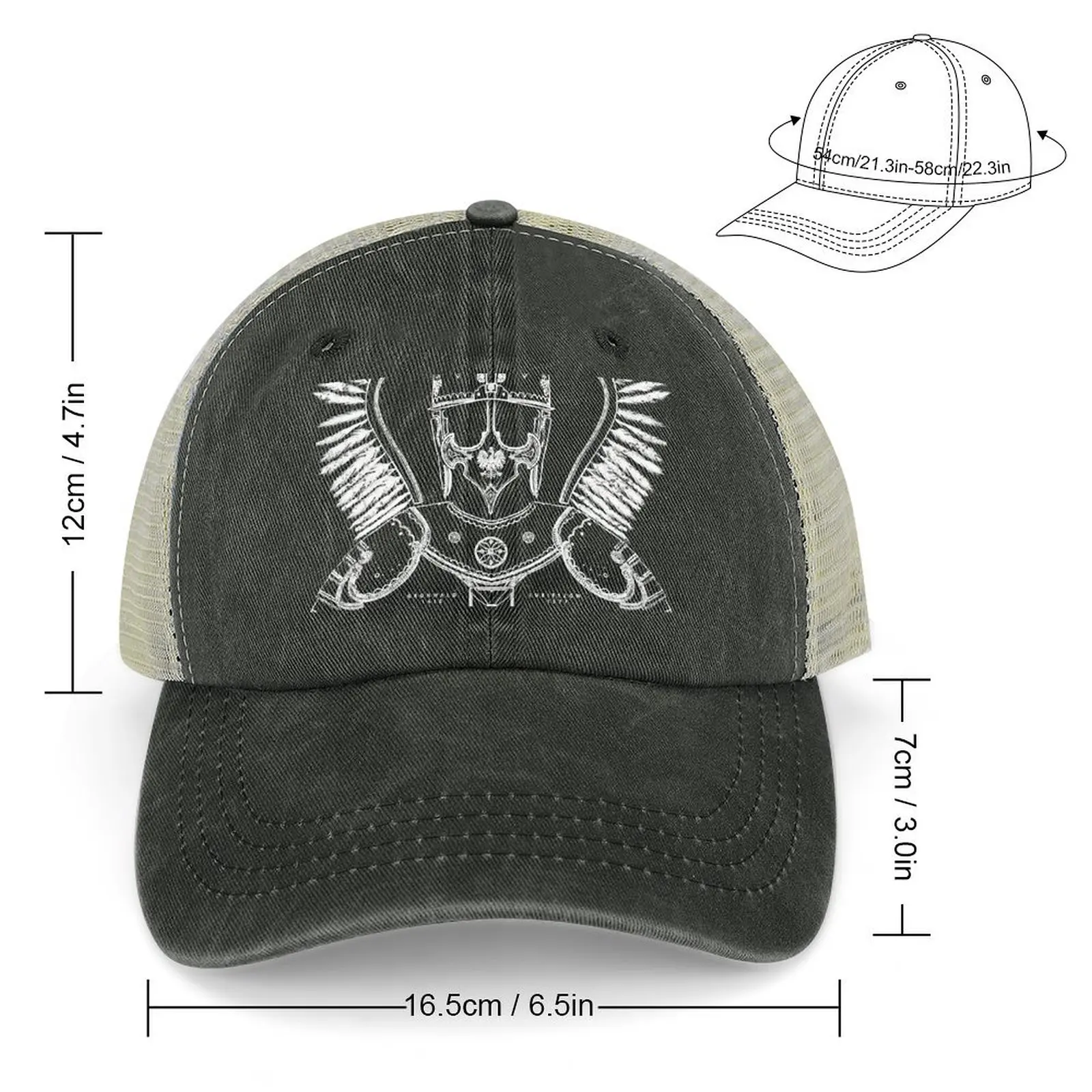 Polish Winged Hussar Design Classic Cowboy Hat Big Size Hat New In Hat Baseball Cap Luxury Brand Men Women's