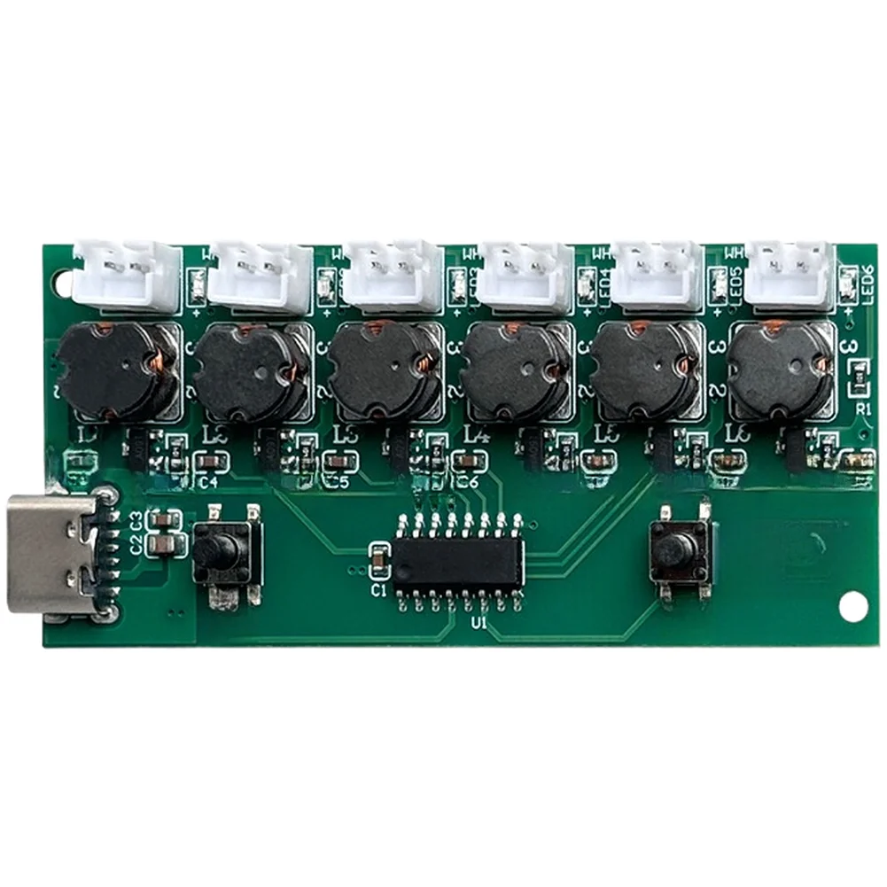 6 Hole Mist Humidifier Board USB Powered Atomizing Module With Switch For Home Hydroponics Air Quality Improvement System