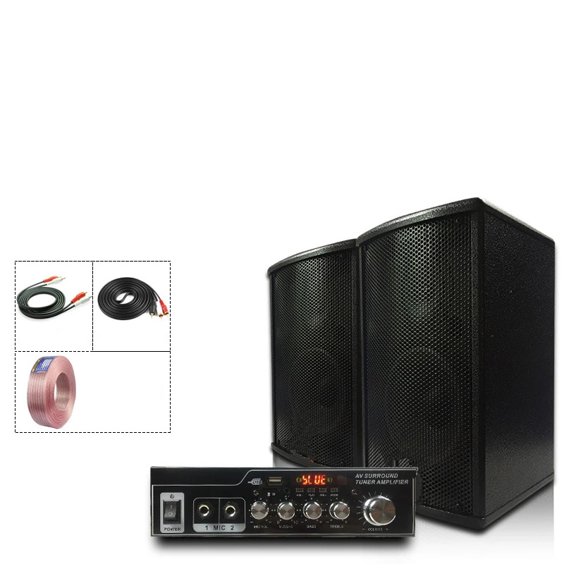Professional Home & Family KTV Sound Commercial Karaoke Speaker System Power Amplifier High Quality Commercial Karaoke Equipment