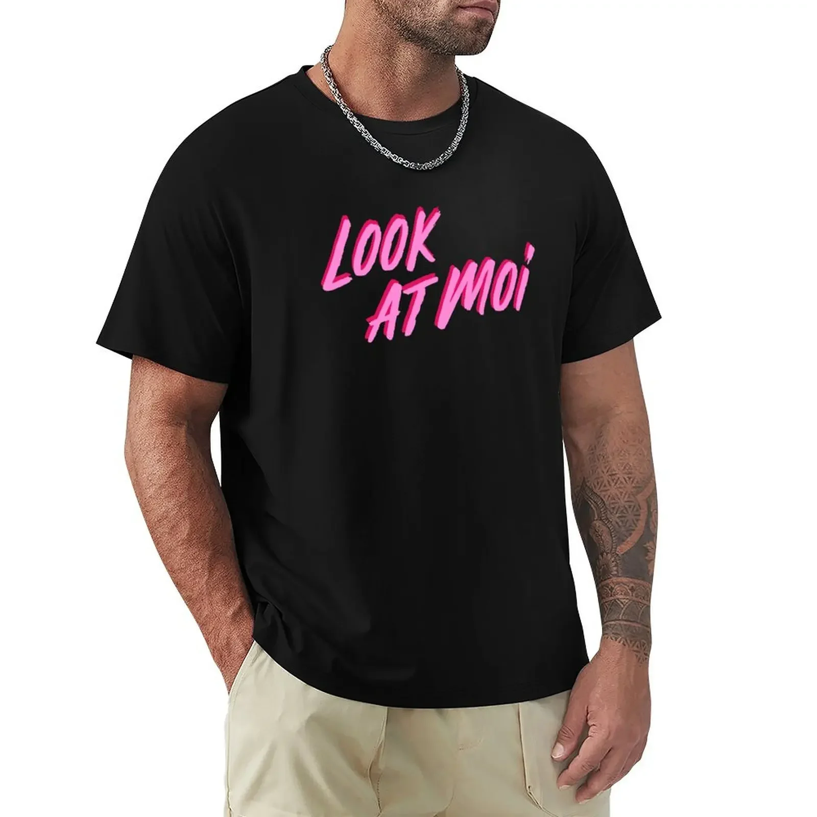 Look At Moi T-Shirt anime t shirts oversized man t shirt mens graphic t-shirts pack