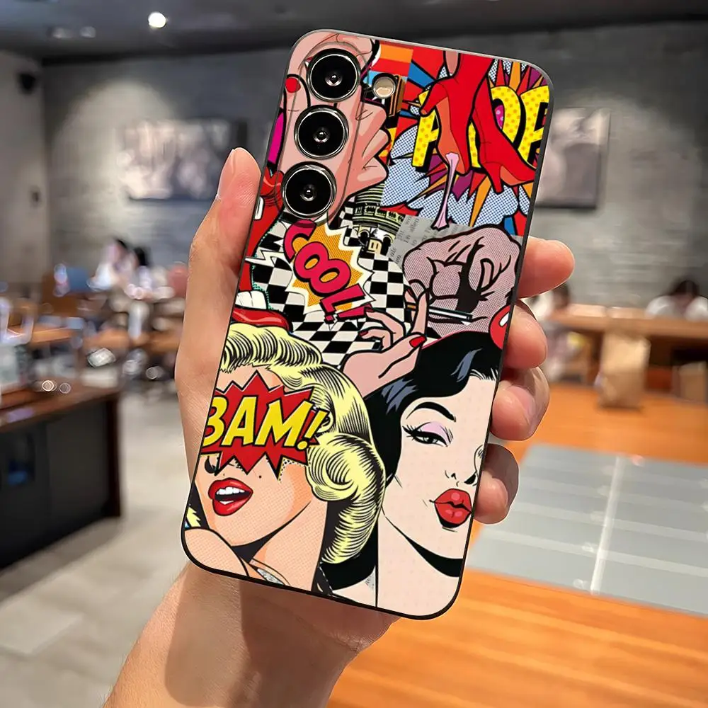 Blackened Boom Bang Phone Case for S23 Samsung S24 Ultra S22 S20 Fe S21 Plus Galaxy A54 A34 A24 A53 M54 Note 20 Back Cover #4