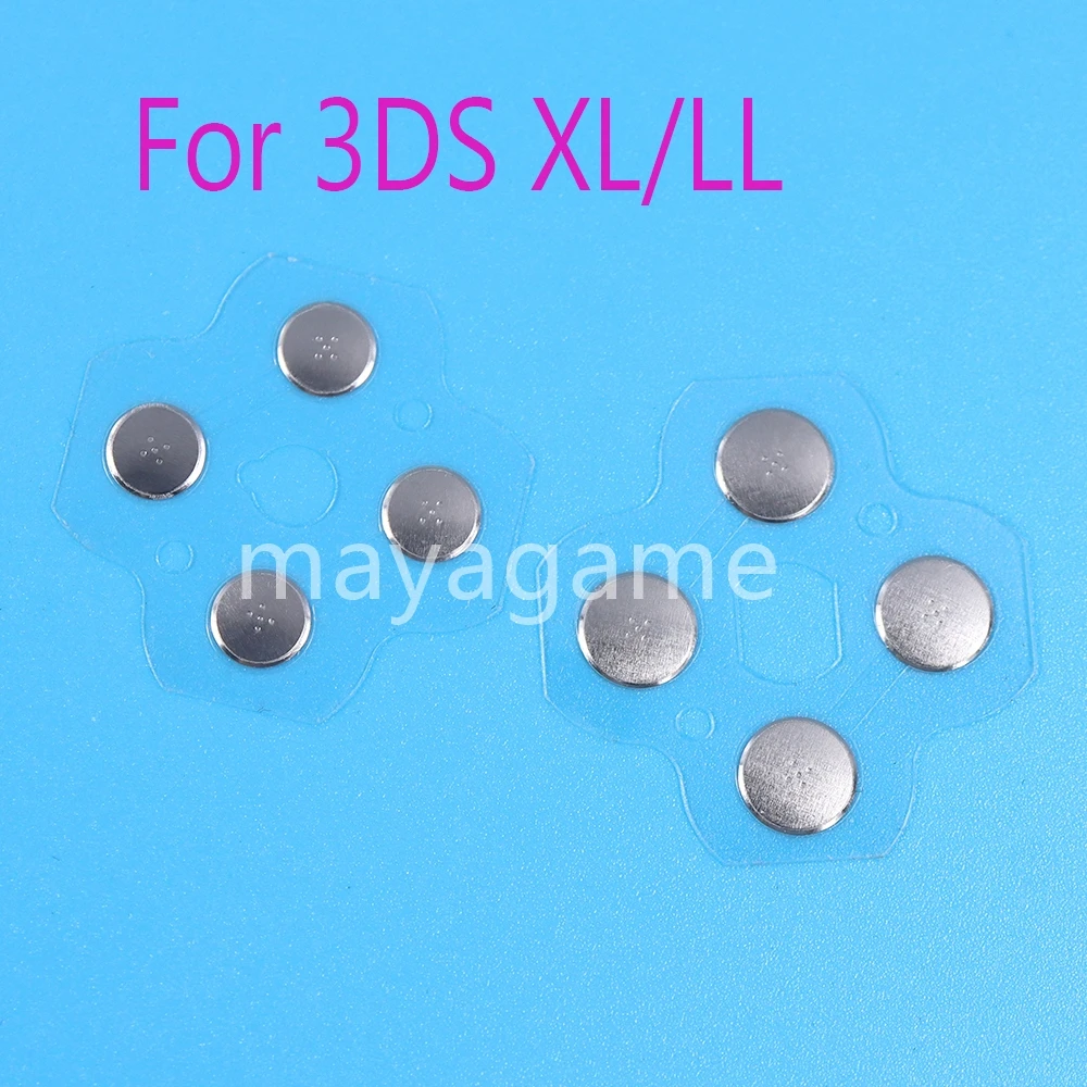 1pc para 3dsxl 3dsll 3ds xl ll controlador d almofadas d-pad metal cúpula snap pcb placa botões filme condutor