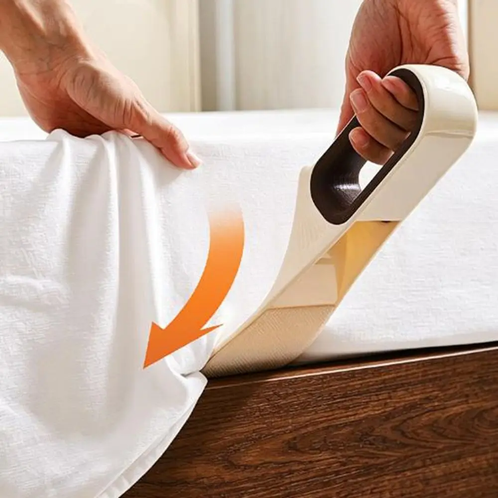 Plastic Mattress Wedge Elevator Labor-Saving Ergonomic Design Mattress Riser Non-slip Efficient Bed Sheet Tucker Changing Sheets