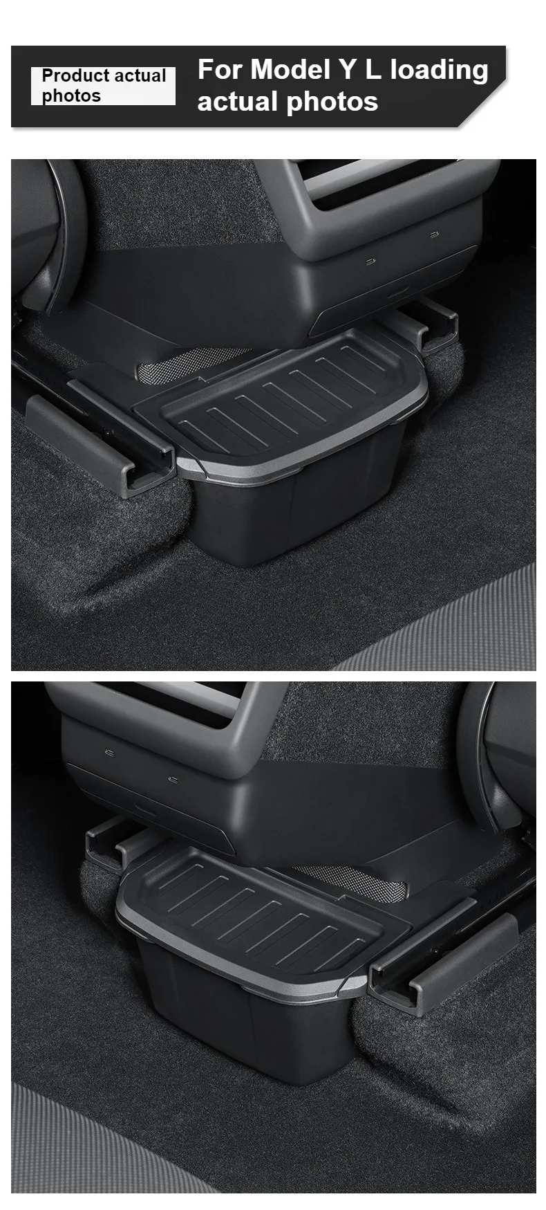Für Tesla Model YL Sechs Sitze 2026 2025 Armlehnenboxen Aufbewahrungsboxen Auto-Heckabfalleimer Organizer Auto-Innenausstattung TP – Detail 22