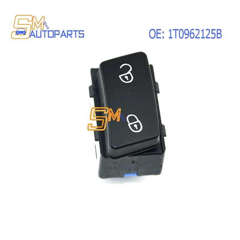 New Drivers Side Central Door Lock Unlock Switch Controlling Button 1T0962125B 1TD962125 1T0962125 For Volkswagen Caddy Touran