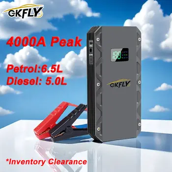 GKFLY 4000A 行動電源汽車緊急啟動器便攜式充電器 12V 汽車啟動器緊急汽車電池啟動器 10 最佳銷售 汽車電瓶啟動器 - №8